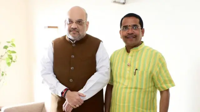 अमित शहा यांच्यासोबत अभिमन्यू पवार