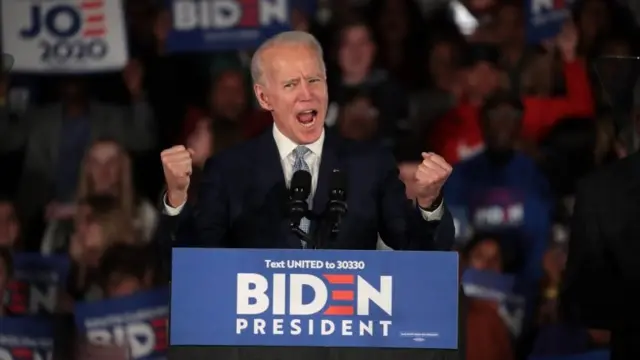 Joe Biden em evento de campanha na Carolina do Sul