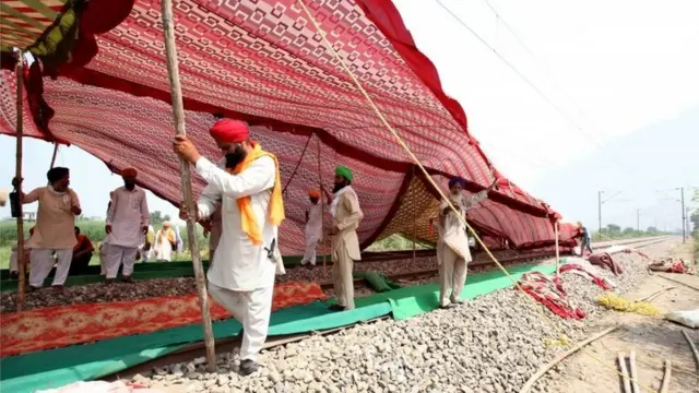 अमृतसर में किसानों का प्रदर्शन