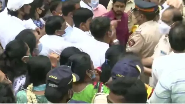 शिवसेना भवनासमोर राडा
