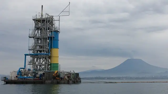 Aho bavana gaz methane mu kiyaga cya Kivu igakorwamo ingufu z'amashanyarazi