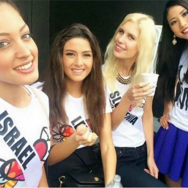 మిస్ ఇజ్రాయెల్, మిస్ లెబనాన్, మిస్ స్లొవేనియా, మిస్ జపాన్