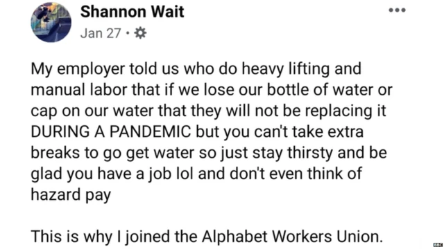 शैनॉन की फ़ेसबुक पर की गई पोस्ट