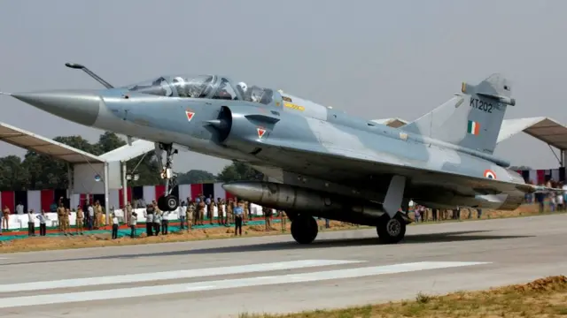 Avión de combate Mirage 2000 de la Fuerza Aérea india