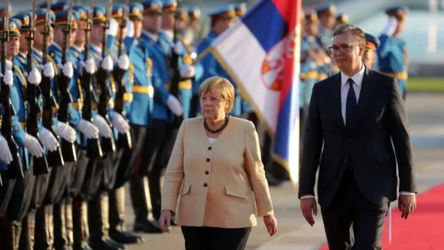 Ангела Меркель зустрілася із президентом Сербії Олександром Вучичем