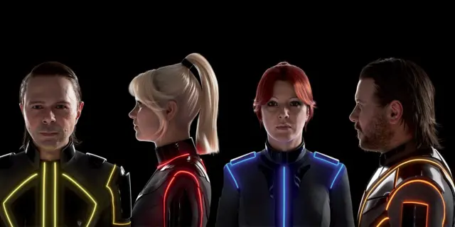 Так выглядят сконструированные инженерами Industrial Light & Magic цифровые "аббатары" четырех музыкантов