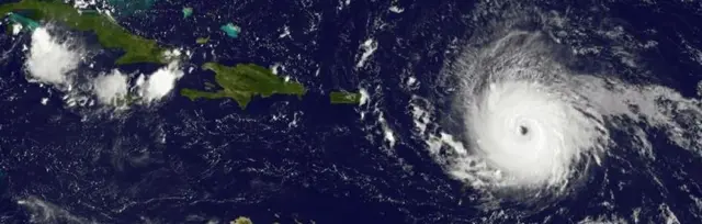 Ojo del huracán Irma