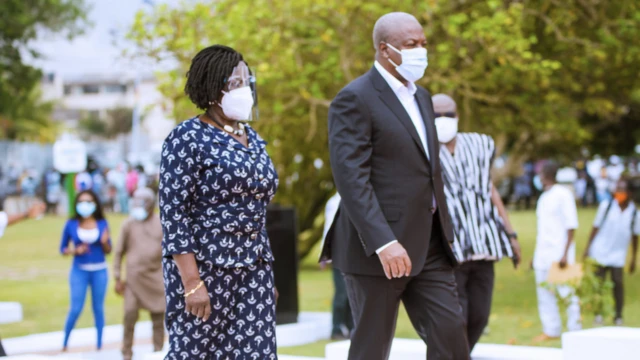 John Mahama and running mate Jane Naana Opoku-Agyeman