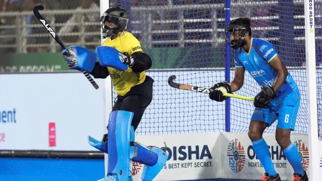 भारत और इंग्लैंड के बीच हॉकी मैच