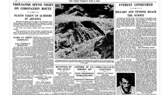 দ্য টাইমসে সেদিনের প্রচ্ছদ