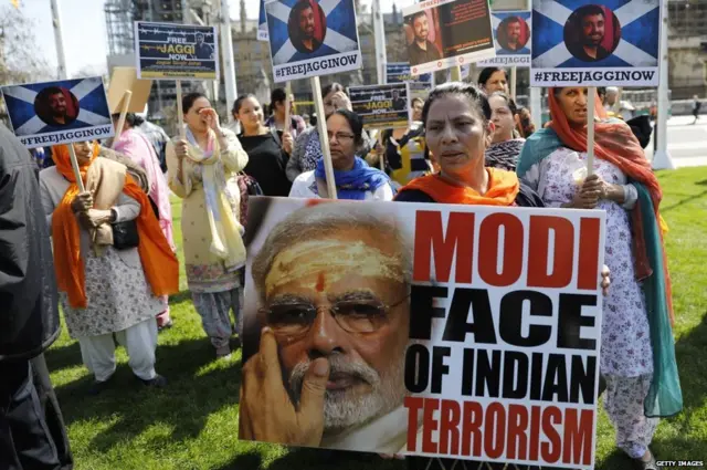 ਬ੍ਰਿਟੇਨ ਵਿੱਚ ਮੋਦੀ ਦਾ ਵਿਰੋਧ
