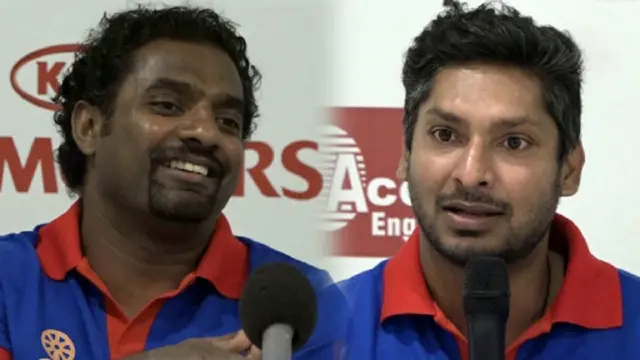 मुथ्य्या मुरलीधरन और कुमार संगकारा