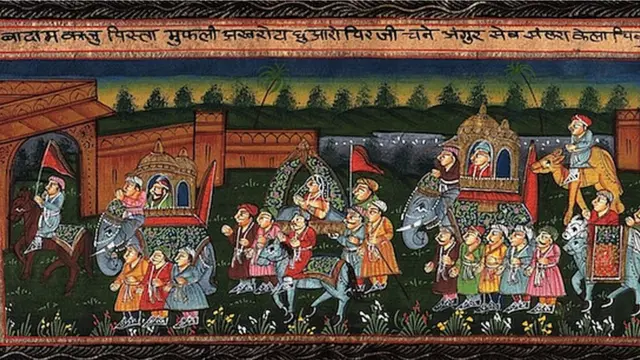 Caravana camino a la feria de Lyons.