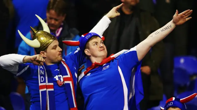 Aficionados de Islandia.