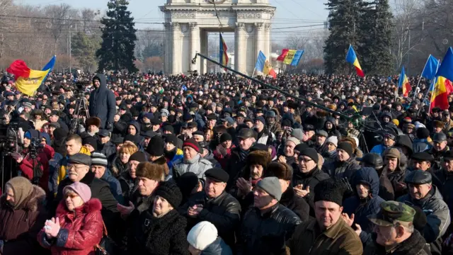 Протестная акция в Молдавии