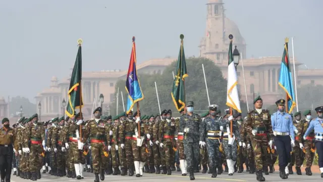 কুচকাওয়াজের মহড়া দিচ্ছেন বাংলাদেশের প্রতিনিধিরা