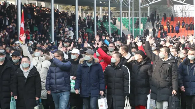 입대하고 있는 장병들