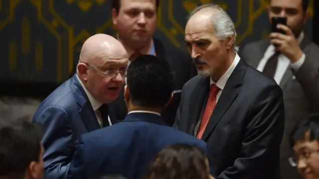 Василь Небензя та Башар Джаафарі