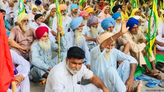 ਪੰਜਾਬ ਵਿੱਚ ਕਿਸਾਨਾਂ ਦਾ ਪ੍ਰਦਰਸ਼ਨ