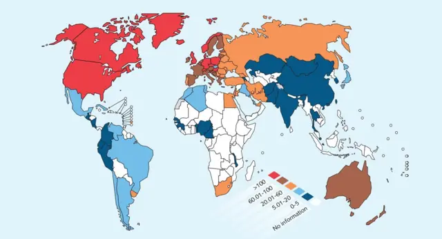 شیوع ام‌اس