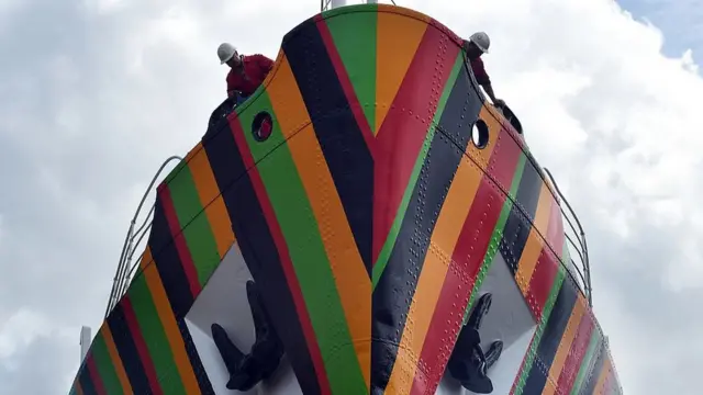 Instalación de Carlos cruz-Diez