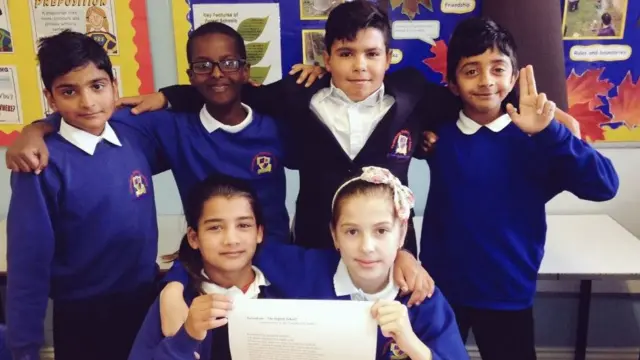 Alunos da Feversham Primary Academy