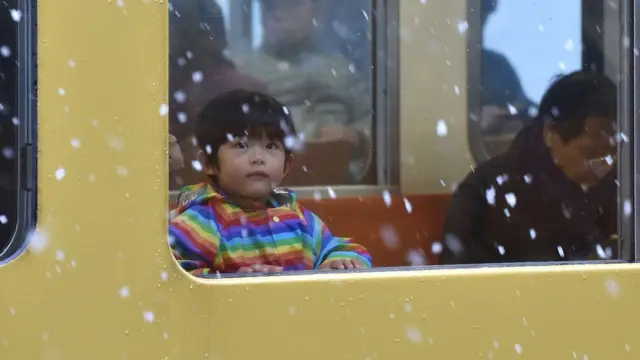 Tokyo, Jepang, salju