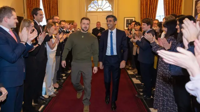 Владимир Зеленский в резиденции британского премьера на Даунинг-стрит