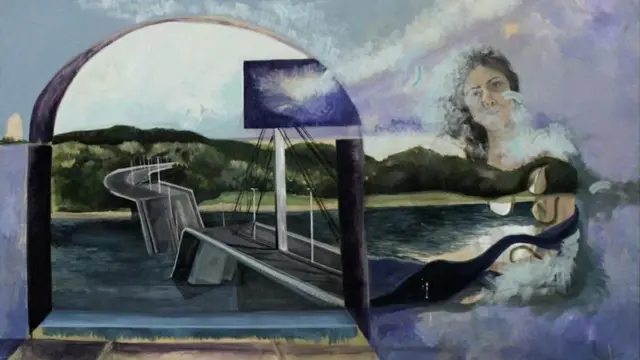 Slika porušenoj mosta