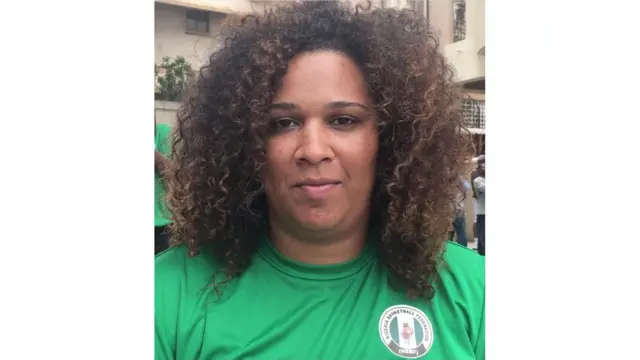 Team Manager of the D-Tigress Mfon Udoka