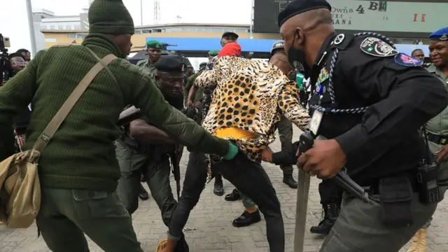 Police arrest End Sars protester