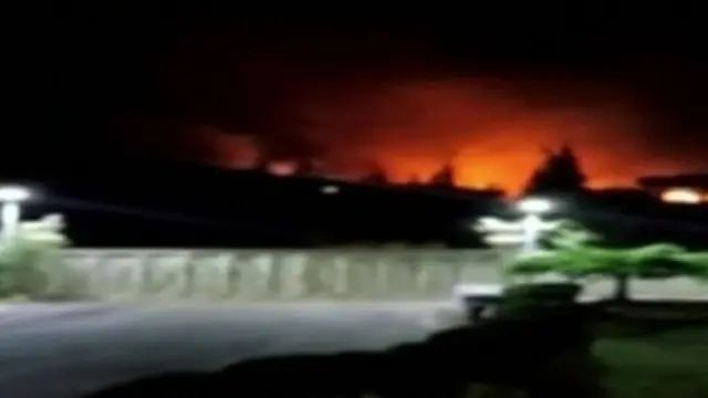 Horraantii toddobaadkan ayuu telefeshinka Suuriya baahiyay muuqaal uu ku sheegay gantaal ay Israa'iil soo ridday oo ku soo hoobanaya meel u dhaq Dimishiq