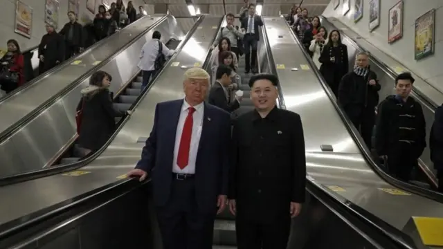 شبيها ترامب و الرئيس الكوري الشمالي