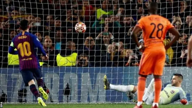Lionel Messi is the second player to score a knockout stage goal in 12 Champions League seasons, after Cristiano Ronaldo (13)