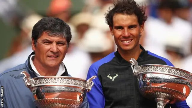 Toni Nadal e Rafael Nadal2017