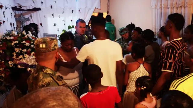 Entierro de María del Pilar Hurtado.