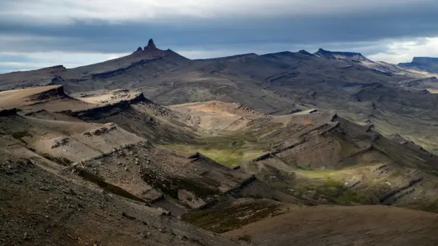 Cerro Guido, en el valle del río de las Chinas, en la provincia chilena de Última Esperanza