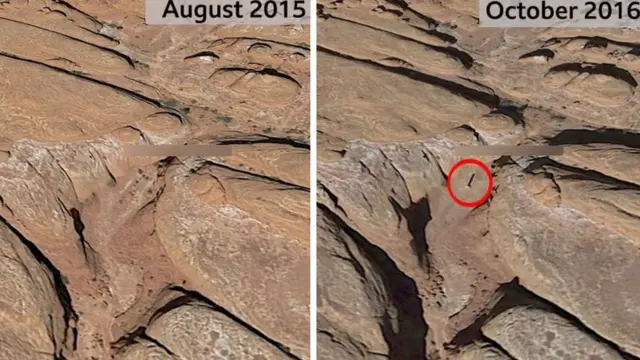 Vista aérea de 2015 y 2016