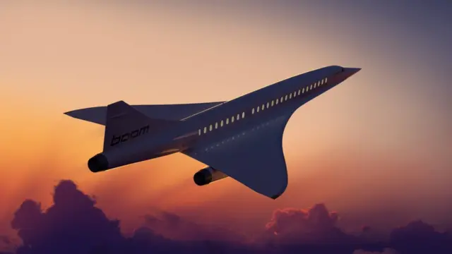 Boom's supersonic airliner - Ilustración