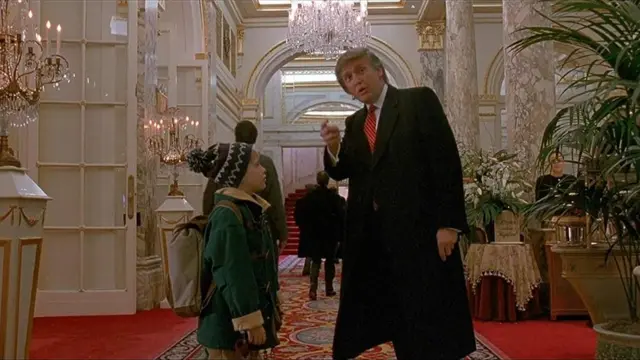 Donald Trump y Macaulay Culkin en "Home Alone 2"