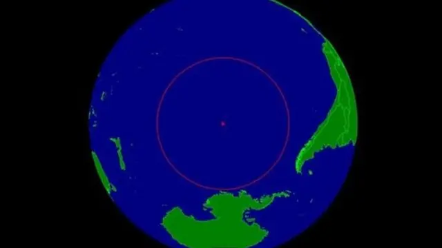 La ubicación del Punto Nemo en el planeta