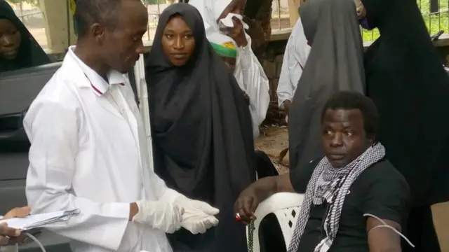 Blood Donation by members of Islamic Movement during Ashura mourning session at Fagge Jumaat mosque Kano last Friday donated to Murtala Muhammad Specilist Hospital Kano.