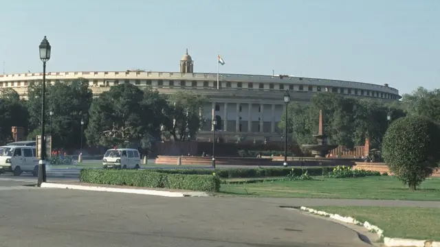 দিল্লিতে ভারতের জাতীয় সংসদ ভবন