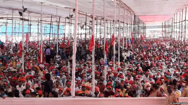 आज़ाद मैदान में किसान आंदोलन