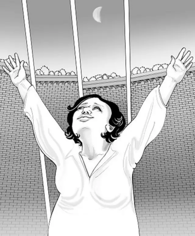 Rosa Luxemburg cartoon, when she was in jail