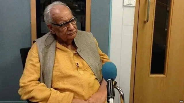 બીબીસી સ્ટુડિયોમાં કુલદીપ નૈયર