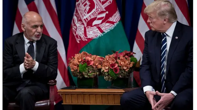 ډونلډ ټرمپ او اشرف غني