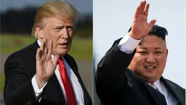 किम जोंग उन और ट्रंप