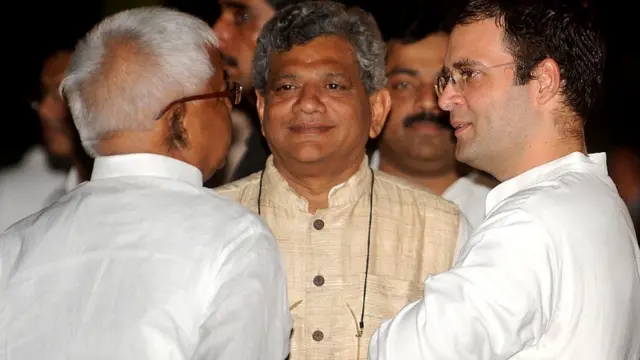 सीताराम येचुरी, लालू यादव, राहुल गांधी