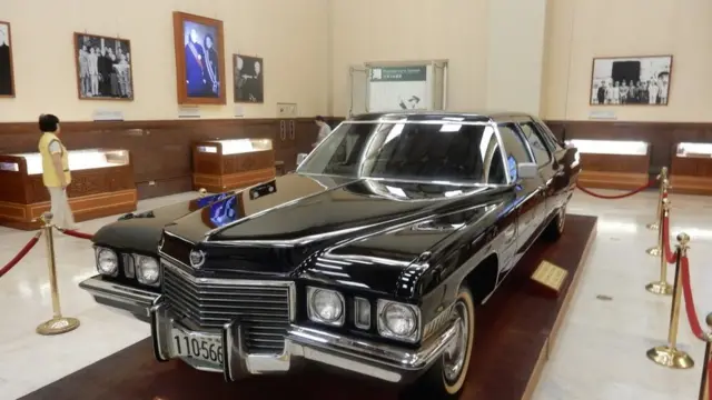 中正纪念堂内展示了蒋介石生前使用的座车